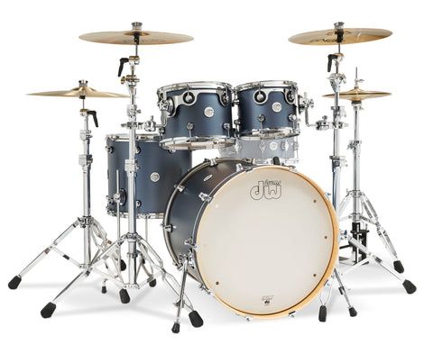 DW Design 4-Piece Blue Slate Lacquer Drum Set - 22,10,12,16 - DDLM2214BS