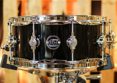 DW Performance Piano Black Lacquer Snare Drum - 5.5x14