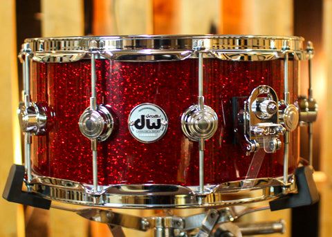 DW 6.5x14 Collector's Maple 333 Ruby Glass Snare Drum - SO#1329248