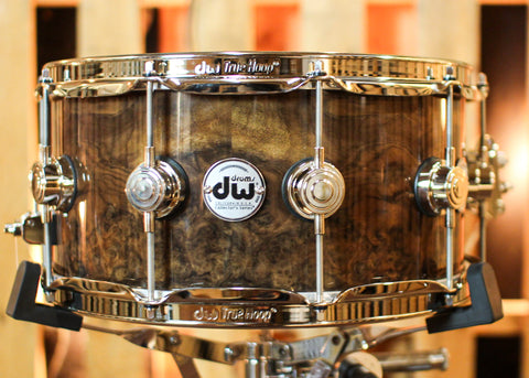 DW 6.5x14 Collector's Maple VLT Walnut Burl Snare Drum - SO#1333183