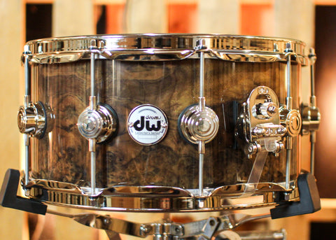 DW 6.5x14 Collector's Maple VLT Walnut Burl Snare Drum - SO#1333183