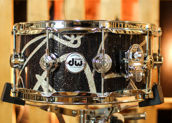 DW 6.5x14 Collector's Maple VLT Smoke Glass Contrail Snare Drum - SO#1386314