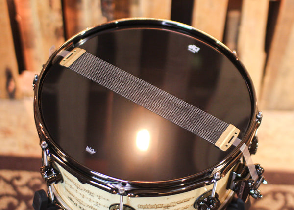 DW 6.5x14 Icon Series Terry Bozzio "The Black Page" Snare Drum - #130 of 250