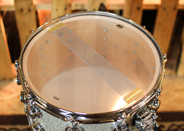 DW 8x14 Collector's Maple VLT Broken Glass Snare Drum - SO#1386316