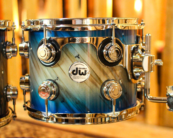 DW Collector's 333 Carl Allen Burst over Twisted Mineral Maple Drum Set - 22,10,12,14,16,14sn - SO#1369834