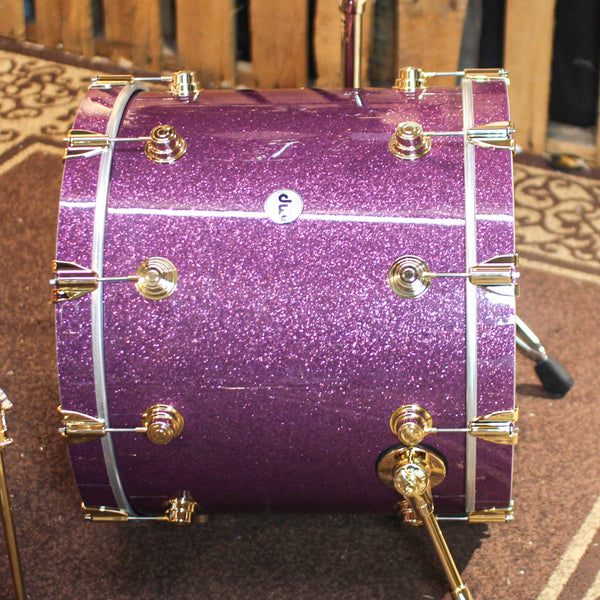 DW Collector's Purpleheart Purple Glass Drum Set - 22,8,10,12,14,16,14sn - SO#1354919