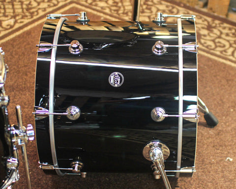 DW Performance Gloss Black Fusion Drum Set - 16x20, 8x10, 9x12, 12x14