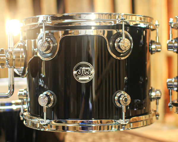 DW Performance Gloss Black Fusion Drum Set - 16x20, 8x10, 9x12, 12x14