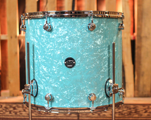 DW Performance Seafoam Marine Floor Tom - 16x18