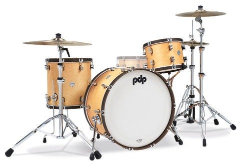 PDP Concept Classic Natural Stain w/ Walnut Hoops Drum Set - 24,13,16 - PDCC2413NW