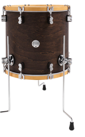 PDP Concept Classic Walnut Stain w/ Natural Hoops Drum Set - 24,13,16 - PDCC2413WN