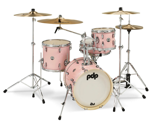 PDP New Yorker Poplar Pale Rose Drum Set - 16, 10, 13, 5x14 - PDNY1604PR