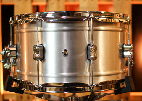 PDP 8x14 Concept Dual-beaded Brushed Aluminum Snare Drum - PDSN0814NBAC