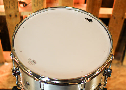 PDP 8x14 Concept Dual-beaded Brushed Aluminum Snare Drum - PDSN0814NBAC