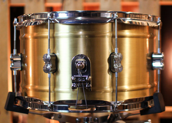 PDP 8x14 Concept Dual-beaded Brushed Brass Snare Drum - PDSN0814NBBC