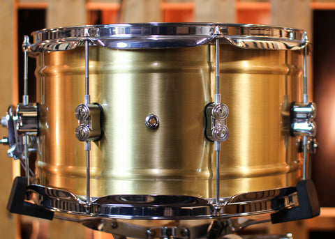 PDP 8x14 Concept Dual-beaded Brushed Brass Snare Drum - PDSN0814NBBC