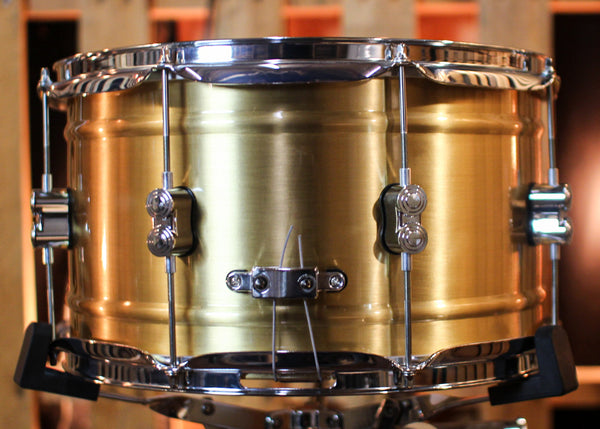 PDP 8x14 Concept Dual-beaded Brushed Brass Snare Drum - PDSN0814NBBC