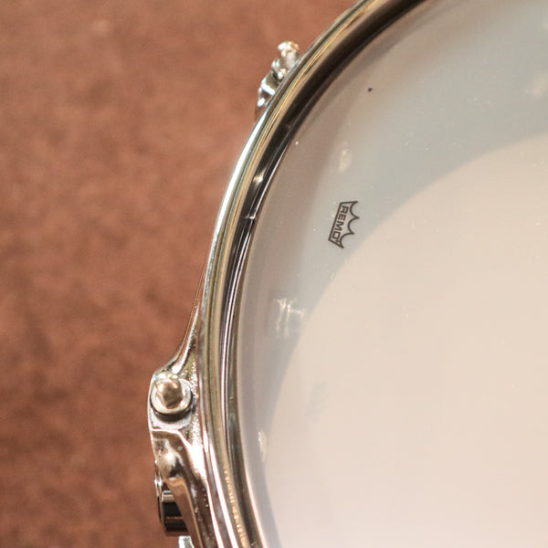 DW 4x14 Collector's Ribbed Brass over Steel Snare Drum