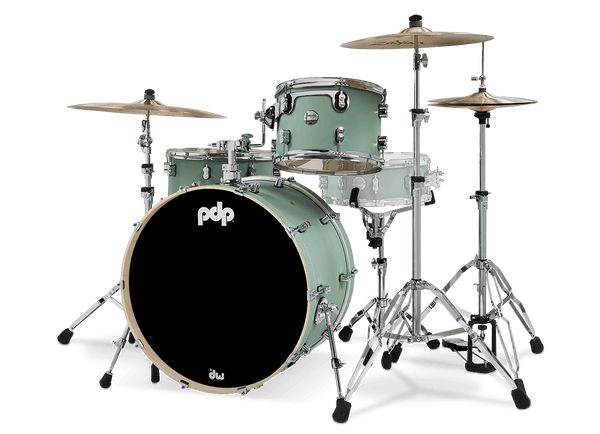 PDP Concept Maple Satin Seafoam Finish Ply Rock Drum Set PDCM24RKSF