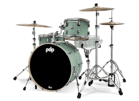 PDP Concept Maple Satin Seafoam Finish Ply Rock Drum Set PDCM24RKSF