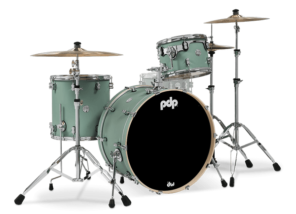 PDP Concept Maple Satin Seafoam Finish Ply Rock Drum Set PDCM24RKSF